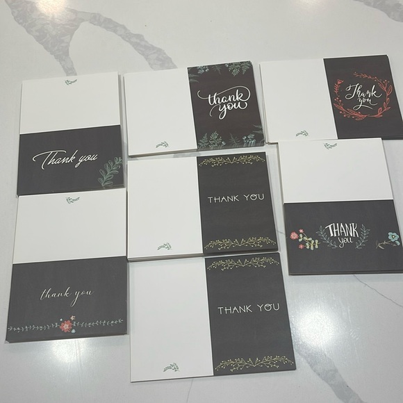 Thank you cards with envelope and seal stickers - Picture 2 of 7